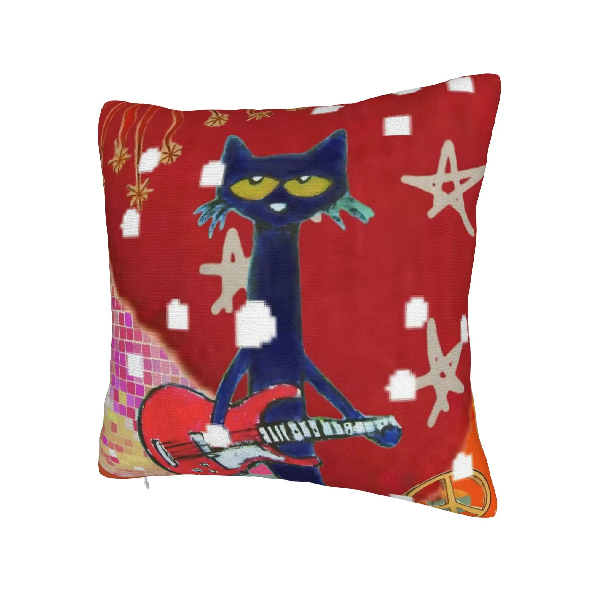 Pete The Cat Pillowcase Merchandise Printing Cushion Cover Decor  Pillow Case Cover Car Multiple Sizes