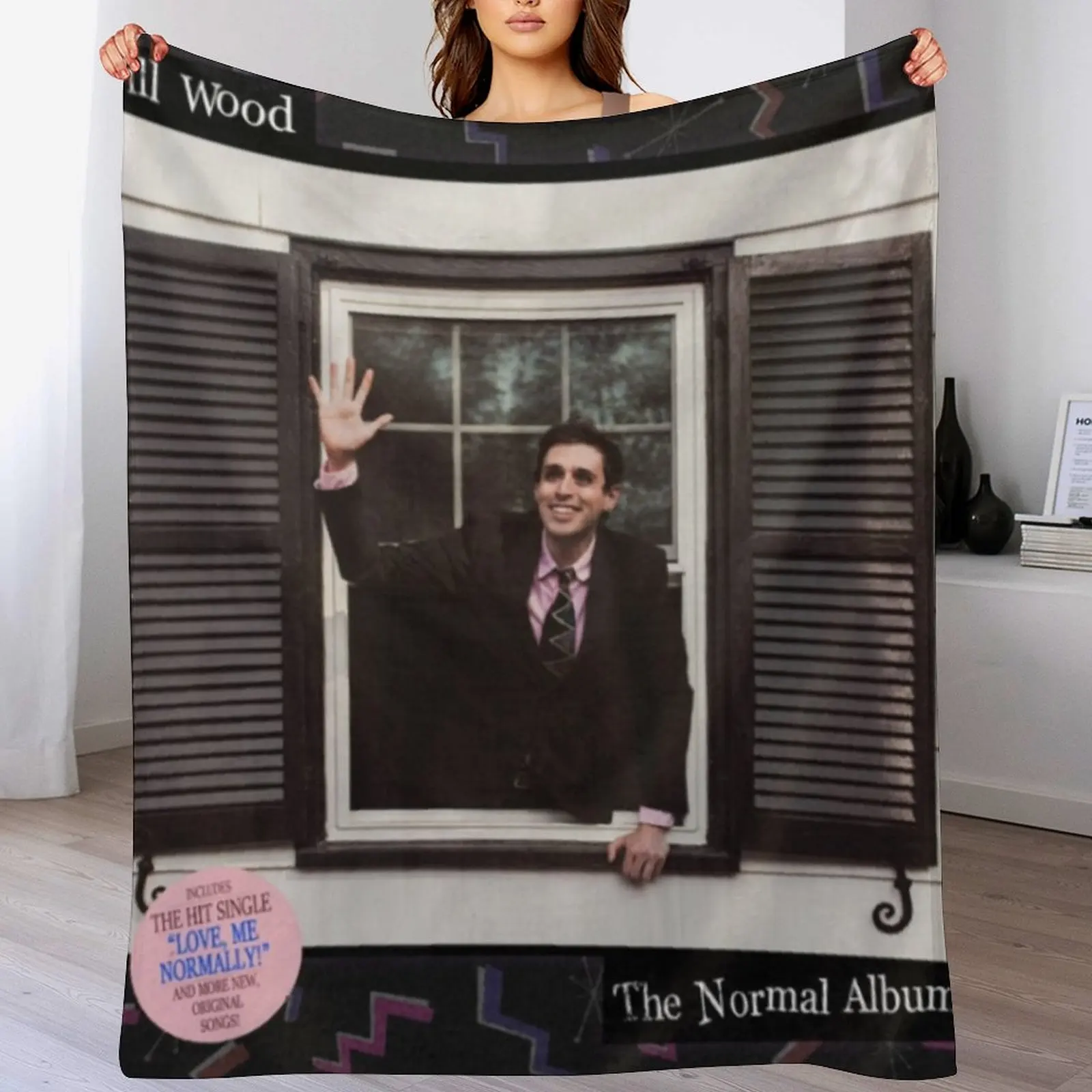 

will wood: the normal album Throw Blanket Color Fast Cozy Throw Blanket