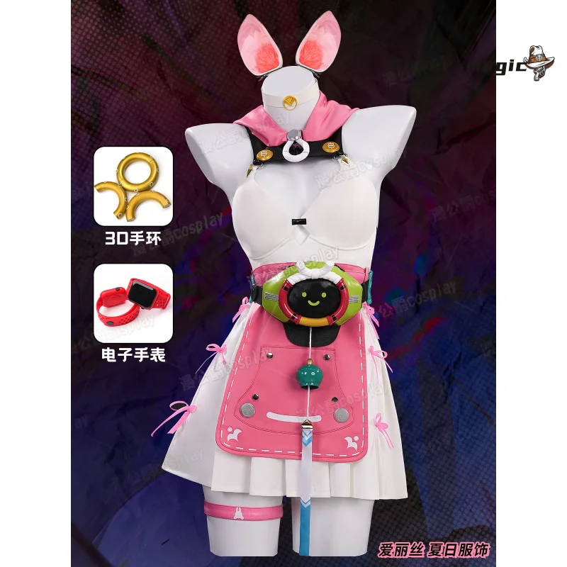 

Game Zenless Zone Zero Alice Thymefield Cosplay Costume Uniform Halloween Carnival Party Christmas Play Role Clothes Clothing