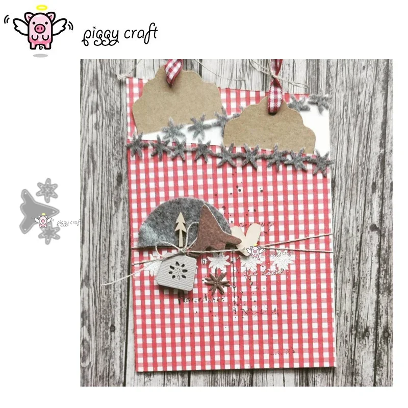 

Металлические вырубные формы Piggy Craft: шаблоны для вырезания, трафареты для скрапбукинга, формы для декоративных элементов (шапка, снежинка), ножи для вырезания, лезвия для трафаретов, шаблоны для тиснения