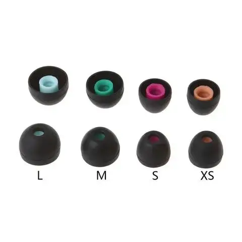 

4 Pairs(XS/S/M/L) Soft Silicone Ear Pads Earphone Eartips Suit for 90% In-ear Earbuds Cover Accessories for Sony Headphone