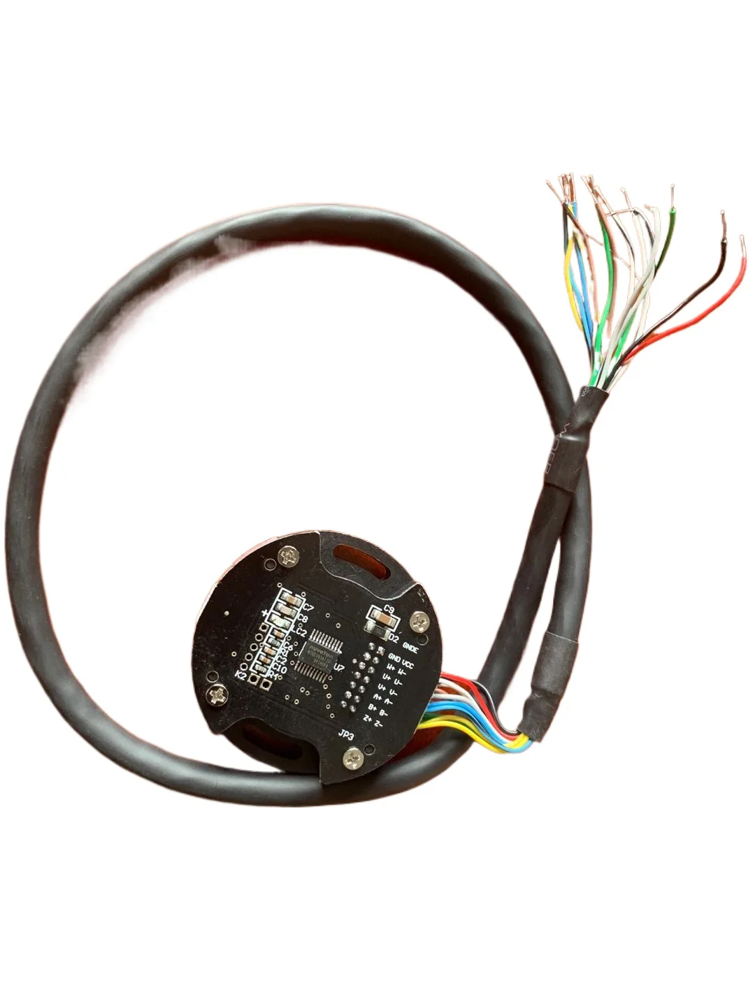 Incremental Rotary Magnetic Encoder 2500 Lines ABZ Output 4 Pairs of Poles UVW Ultra-thin Zero Delay Angle Sensor