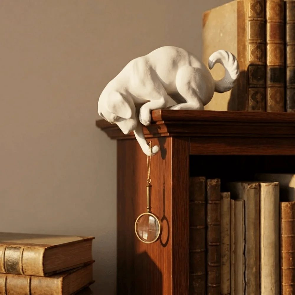 Creative Cartoon Animal 3D Printed Dog Hook Wall Mounted Decorative Dog Shaped Wall Hook Funny Wall Key Rack Desktop view 3