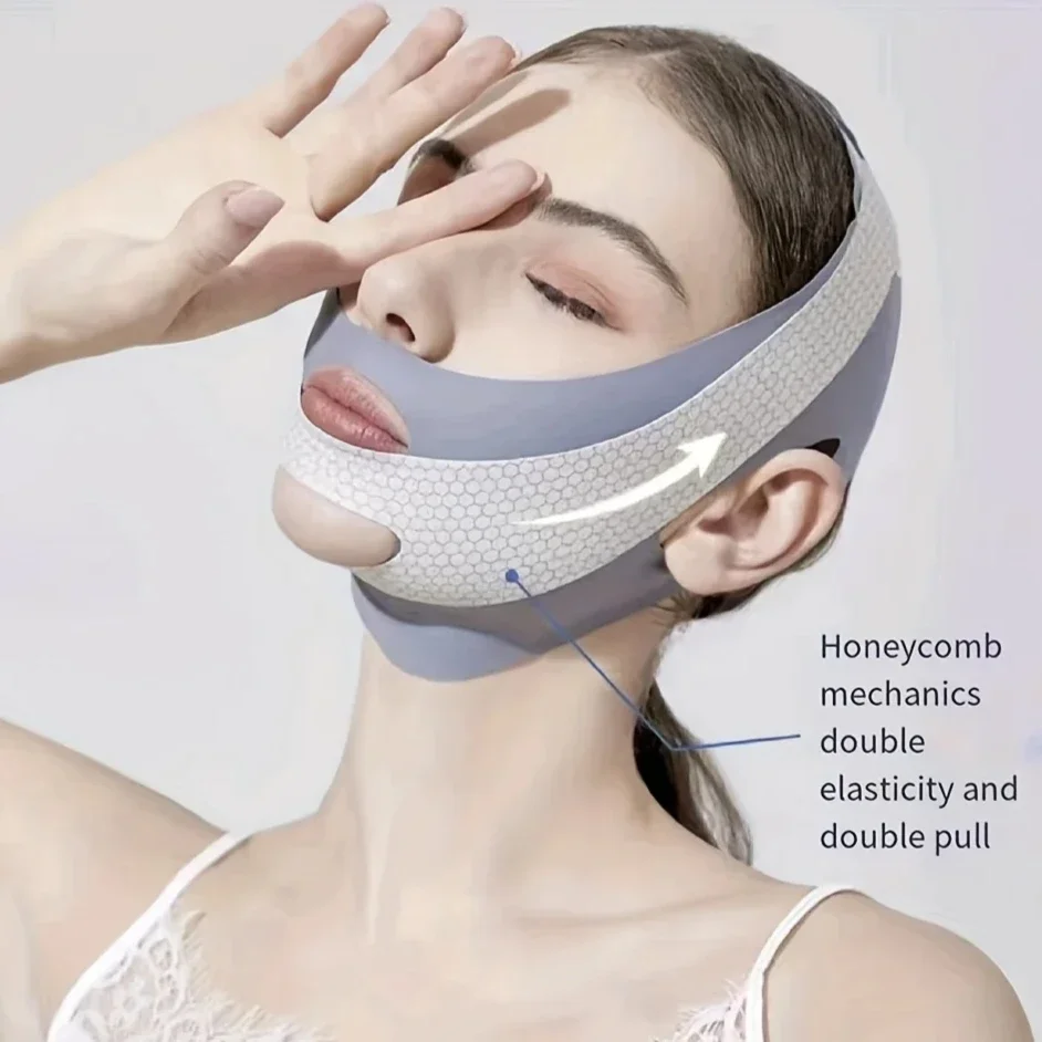 Face Slimming Bandage V Line Face Shaper Double Chin Reducer Face Lifting Belt Anti Wrinkle Facial Massager Women Skin Care Tool