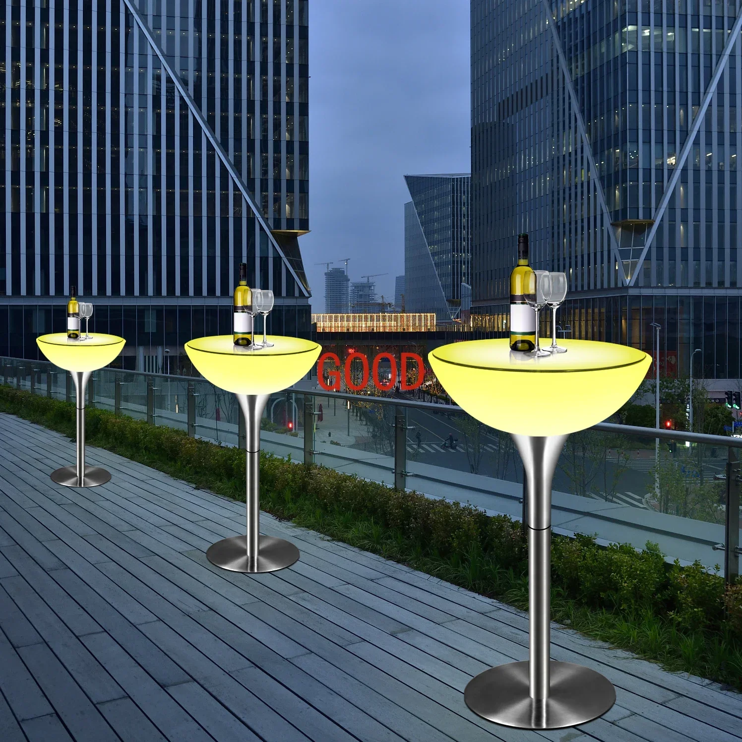 Balcony Bar Table Bar Chair Internet celebrity Round Outdoor