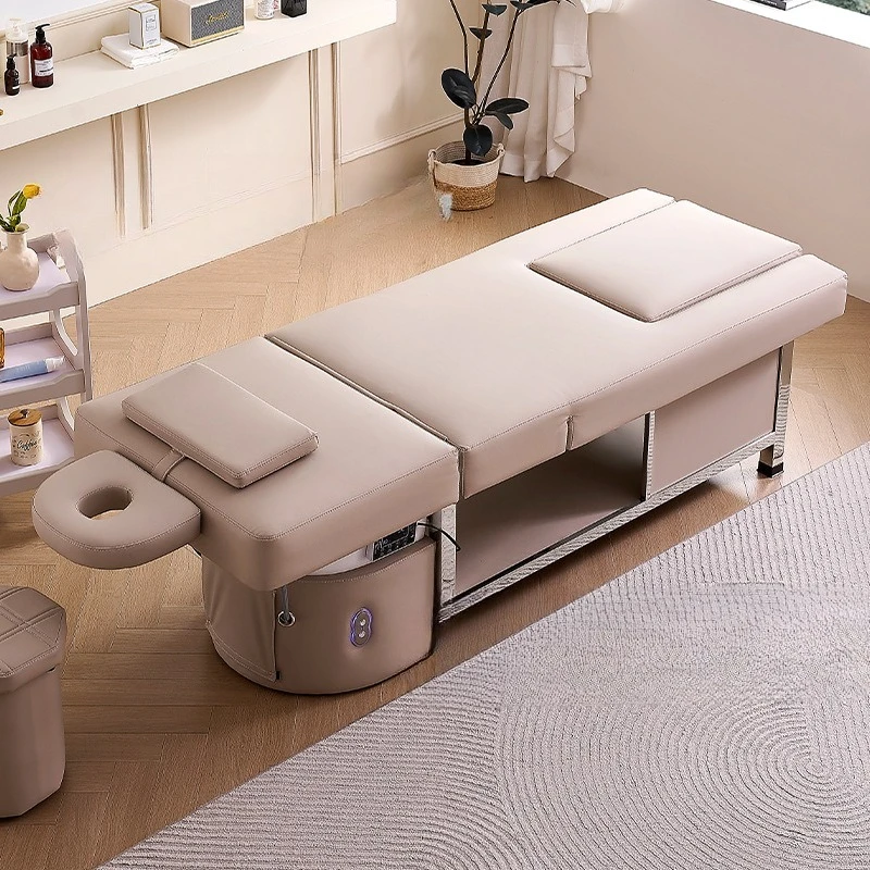 BHead treatment foot massage electric lifting adjustment fumigation beauty constant temperature water circulation flushing bed
