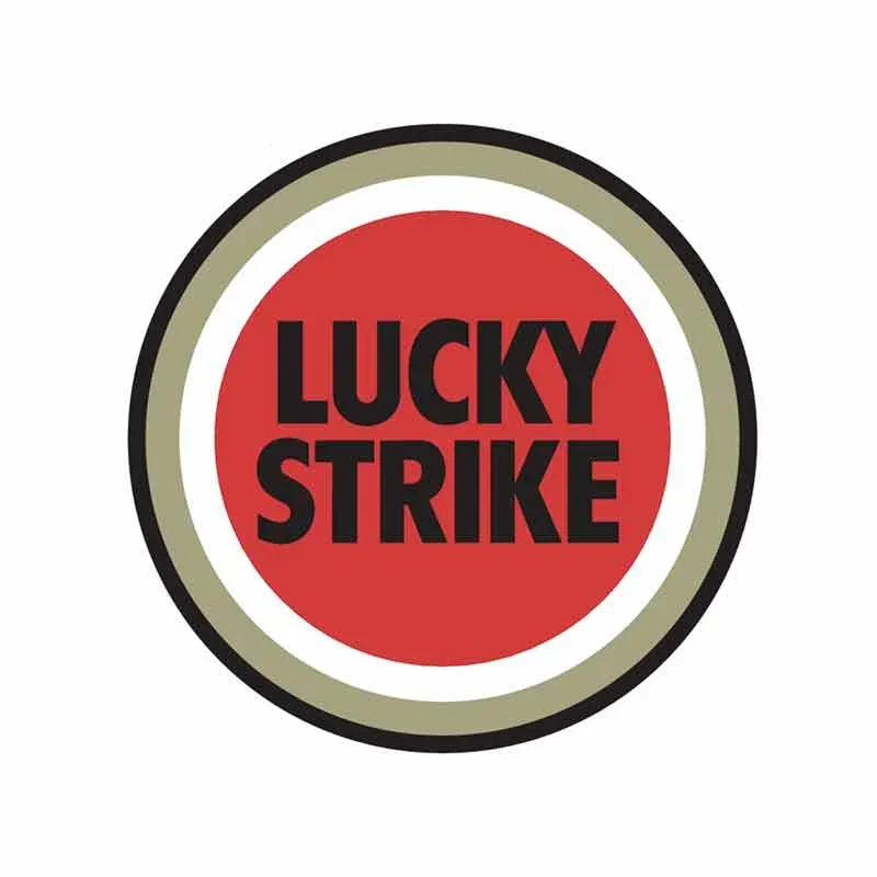 

"Lucky Strike PVC Stickers - Waterproof Car/Motorcycle Decals with UV Protection (Creative Notebook Decor)"