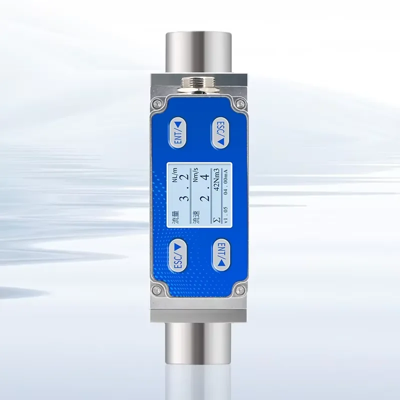 Small Thermal Flowmeter Thermal Flow Measurement Instrument Compressed air Nitrogen LPG Flow Sensor