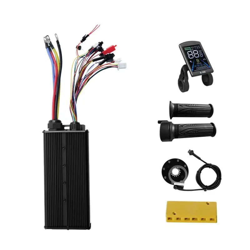 B48B-Controller With S-100 Display+ 20X Full Throttle+ KT 8 For Electric Scooter Modification- 48V-72V 100A 24-Tube 3 Mode