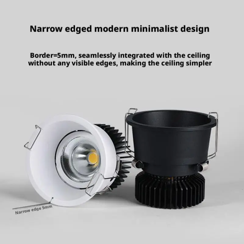 Narrow Edge Led Tube Light Embedded Full Spectrum Eye Protection Anti Glare Ceiling Lamp Living Room Intelligent Spotlight