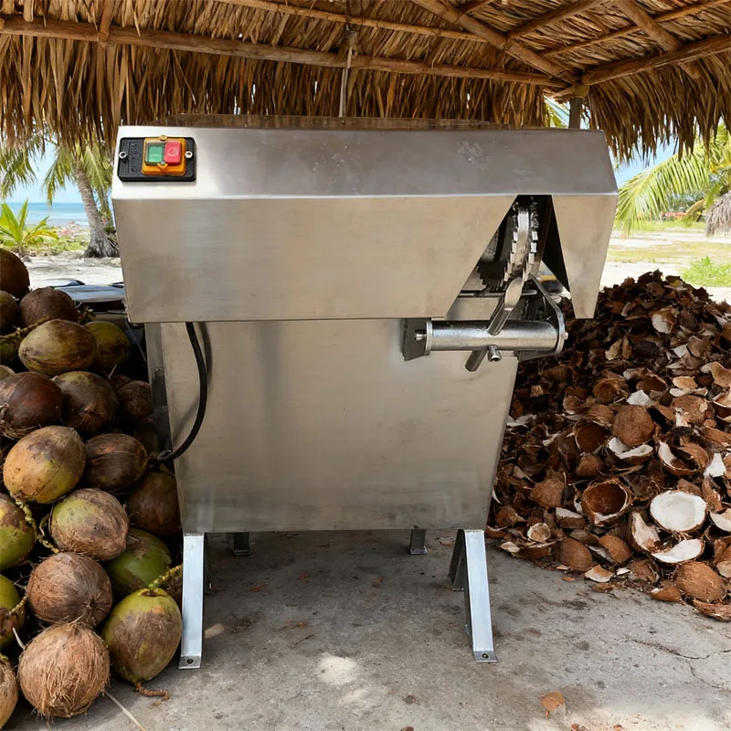 حار بيع في تايلاند آلة قصف جوز الهند الناضجة آلة تقشير جوز الهند لجوز الهند البني #6