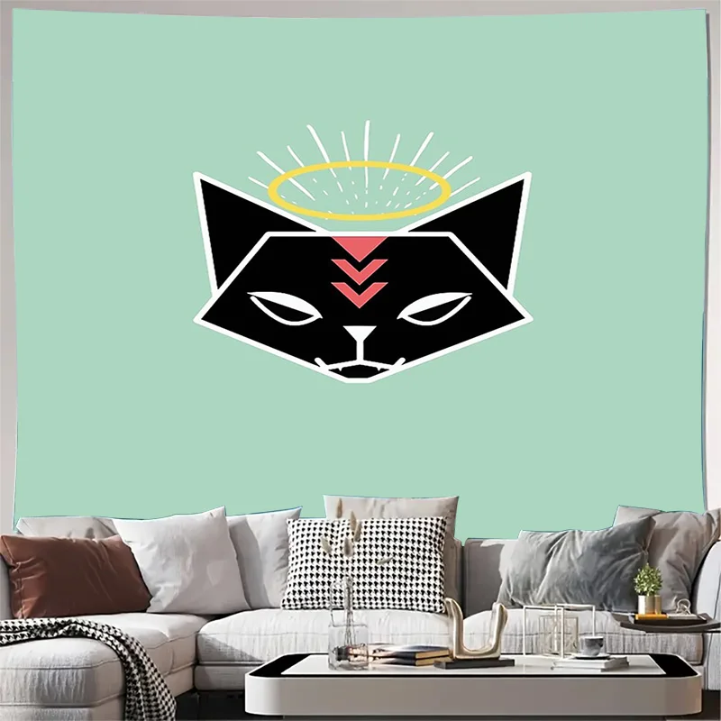 Trippy Cat Tapestry…