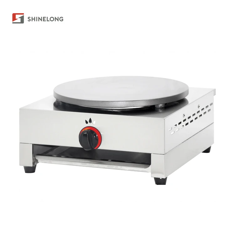 Multifunction Single Plate Gas Crepe Machine Makers Commercial for Sale
