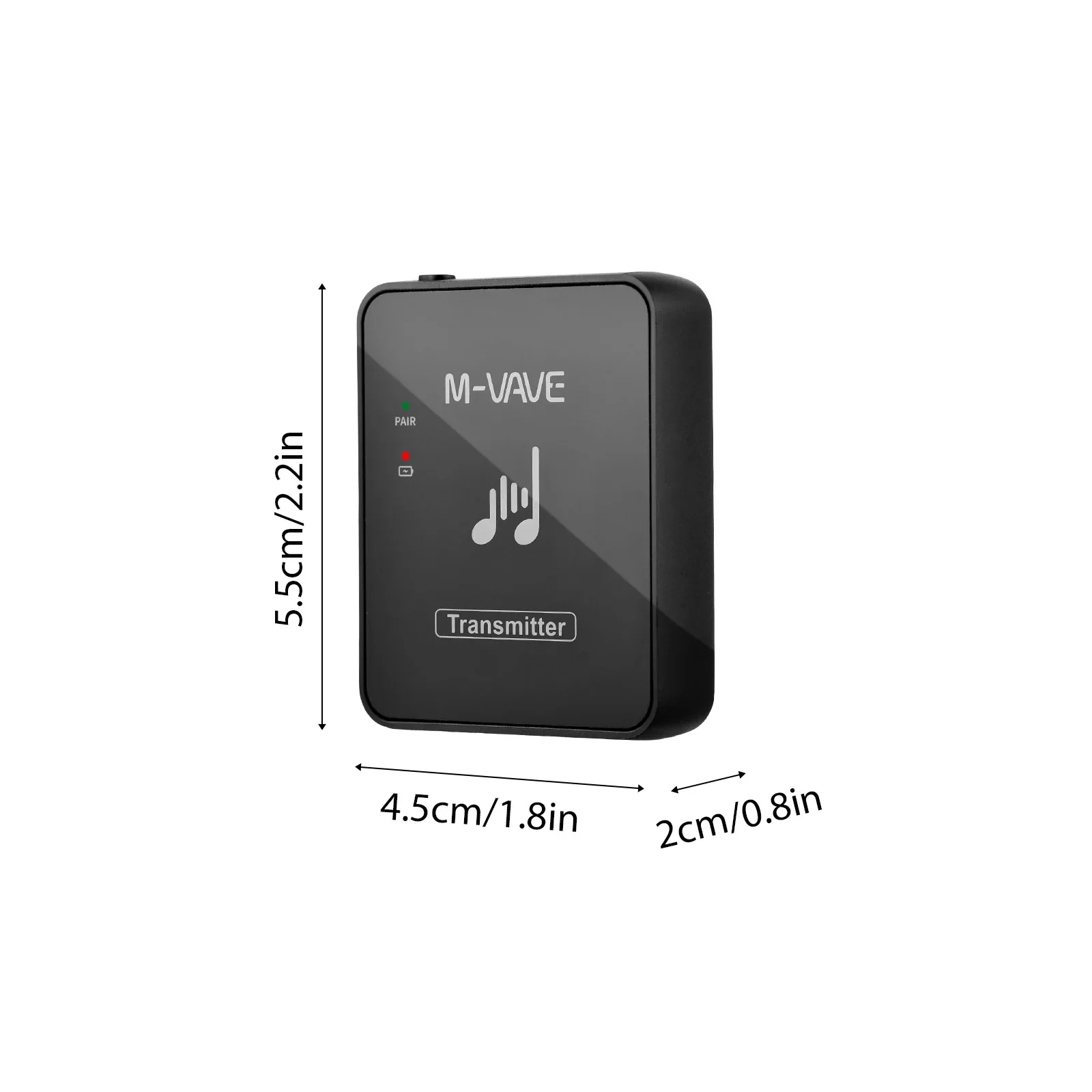 M-VAVE WP-10 2.4GHz Wireless Ear Back Receiver Rechargeable Receiver of Wireless Earphone Monitor Transmission System