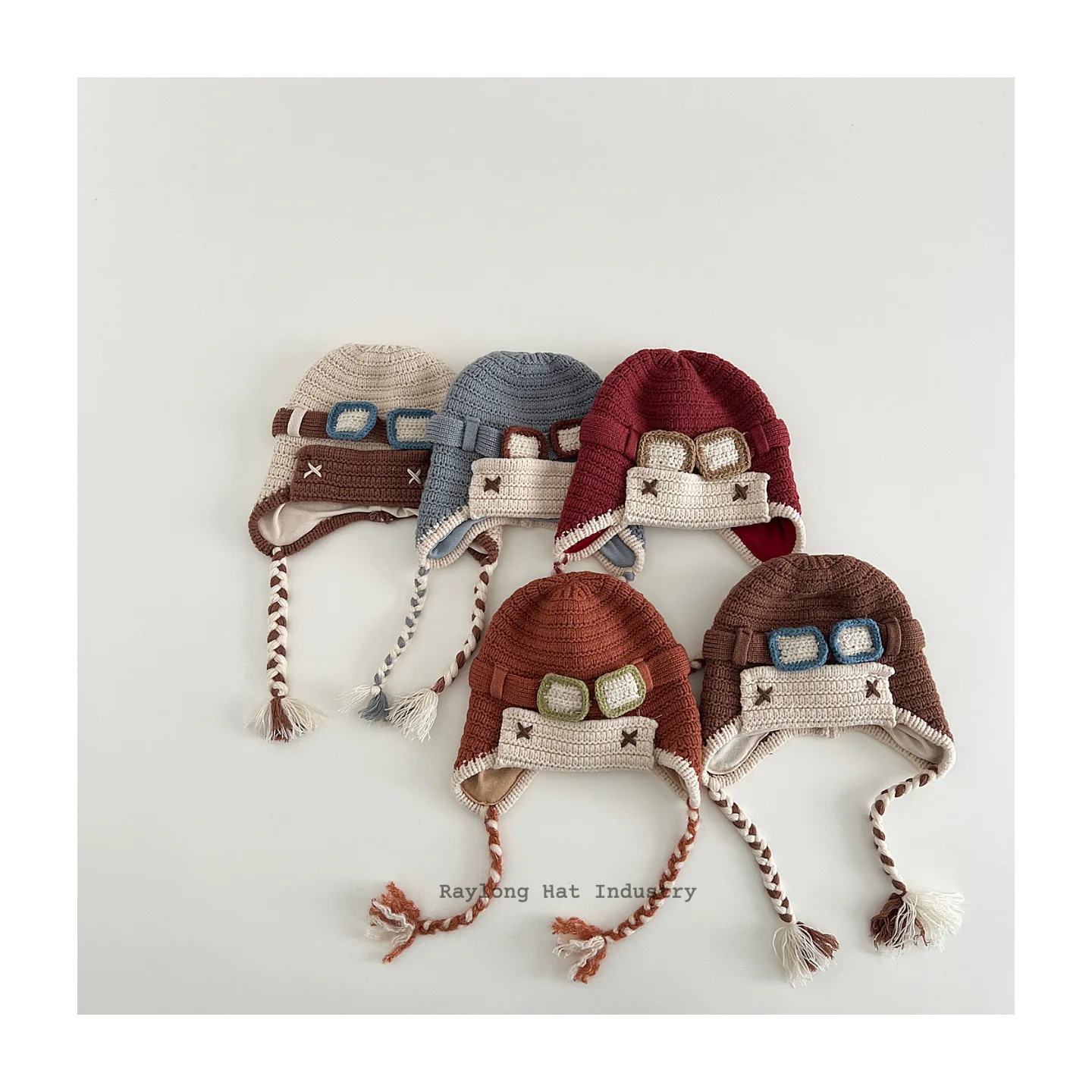 

Winter Baby Ear Protection Hat Kids Cartoon Pilot's Hat Korean Version Classic Autumn Winter Boy Girl Baby Ear Protective Hat