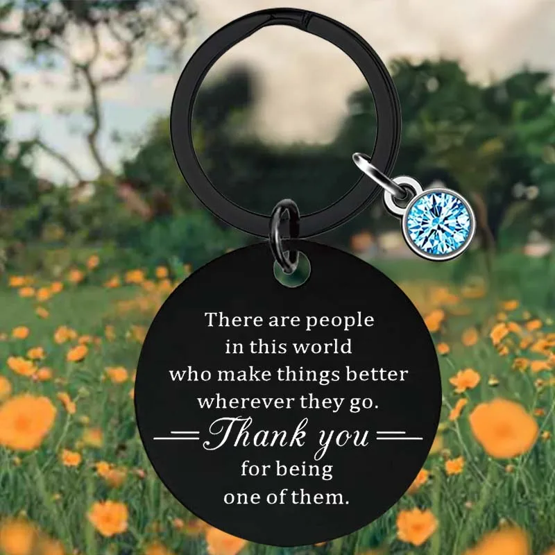 Thank You Gifts Key Chain Ring Coworkers Employee Appreciation Gifts keychains pendant Retirement Leaving Gift