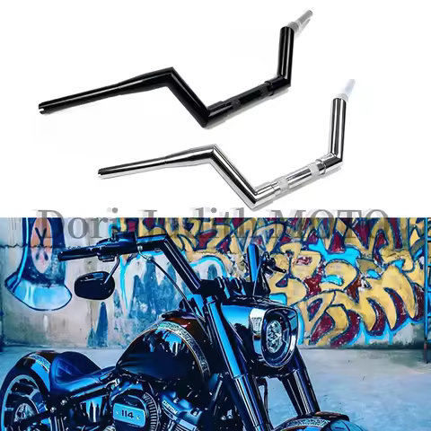 Motorcycle 1-1/2 Custom Handlebars for Harley Soft tail street bob 1998-2024 Fat Boy 2008-2024 Breakout 2013-2024 Dyna XL883 X48