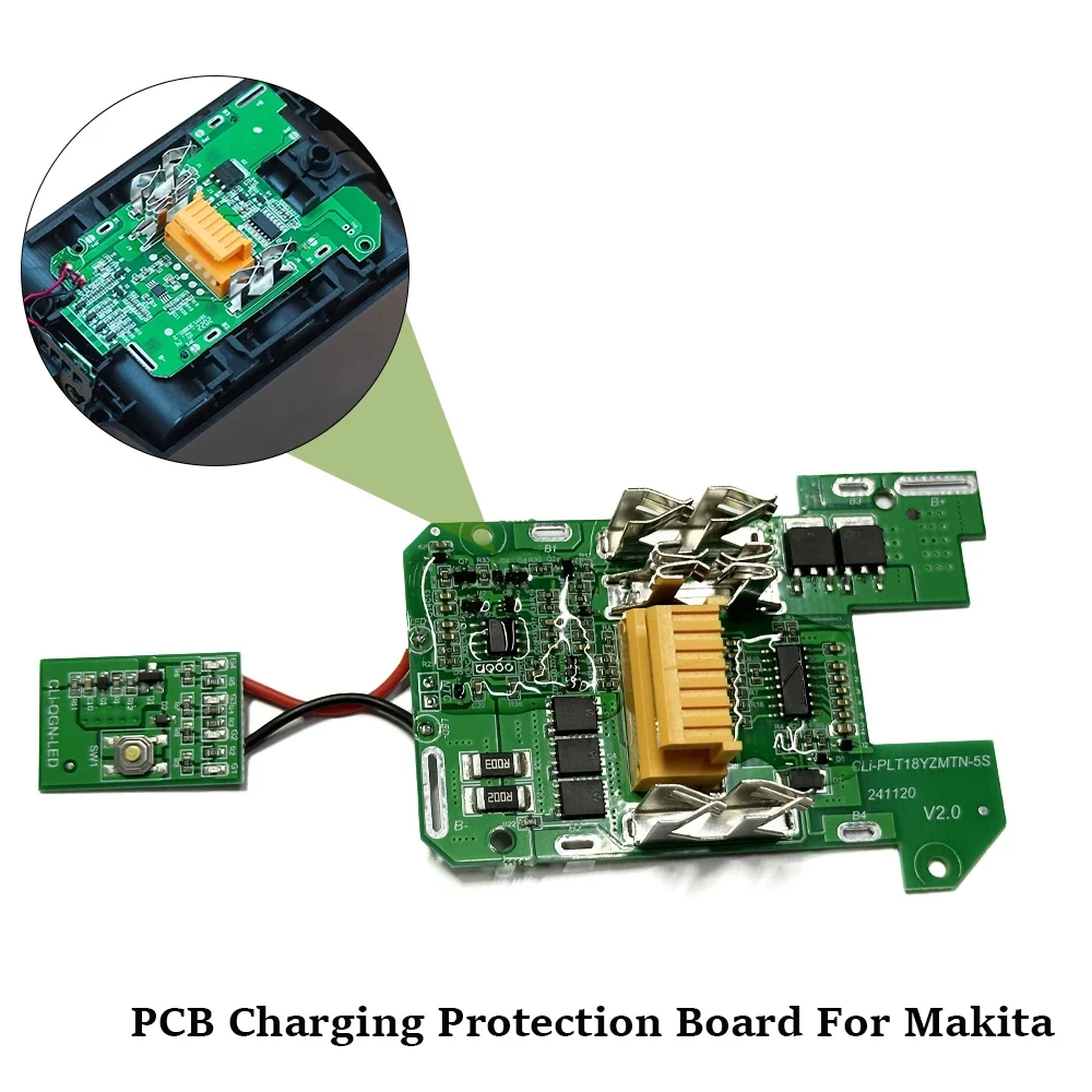 1 Stück PCB-Leiterplatte für Makita BL1815 BL1860 LXT400 BL1850 18V Li-Ionen-Akku Ladeschutzplatte Stromversorgung