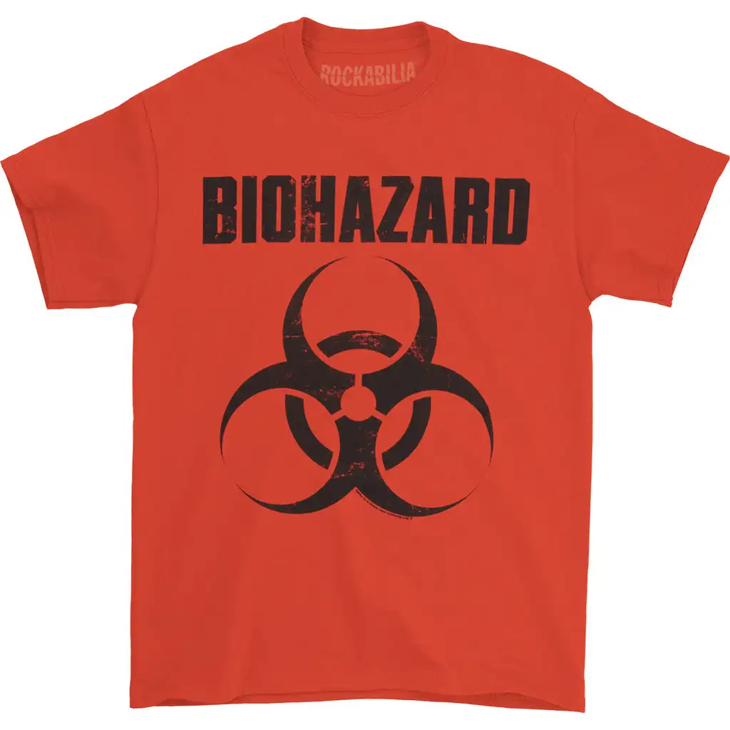 Классическая футболка с логотипом bioопасности
