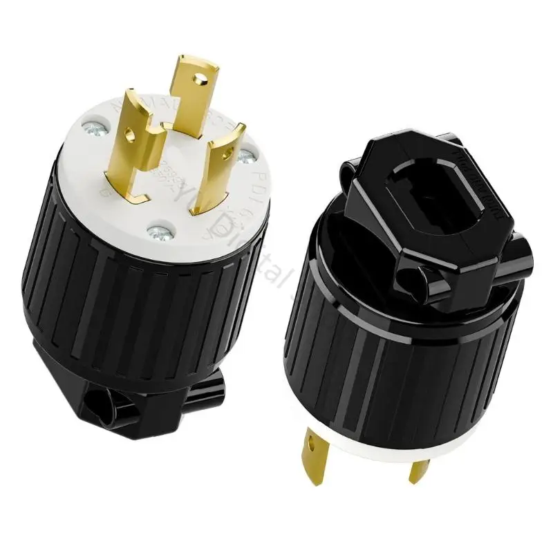 96BA Hochstrom 30A 250V NEMA L6 30P Twist Lock Stecker Haltbarkeit Gehäuse für Industrieanlagen – Detail 10