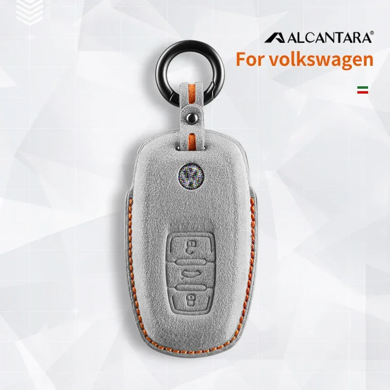 Car Key Case Full Cover Protection Bag Holder Fob For Volkswagen VW Polo Golf 7 Jetta MK6 MK7 Touareg 2019 2020 2021 Accessories