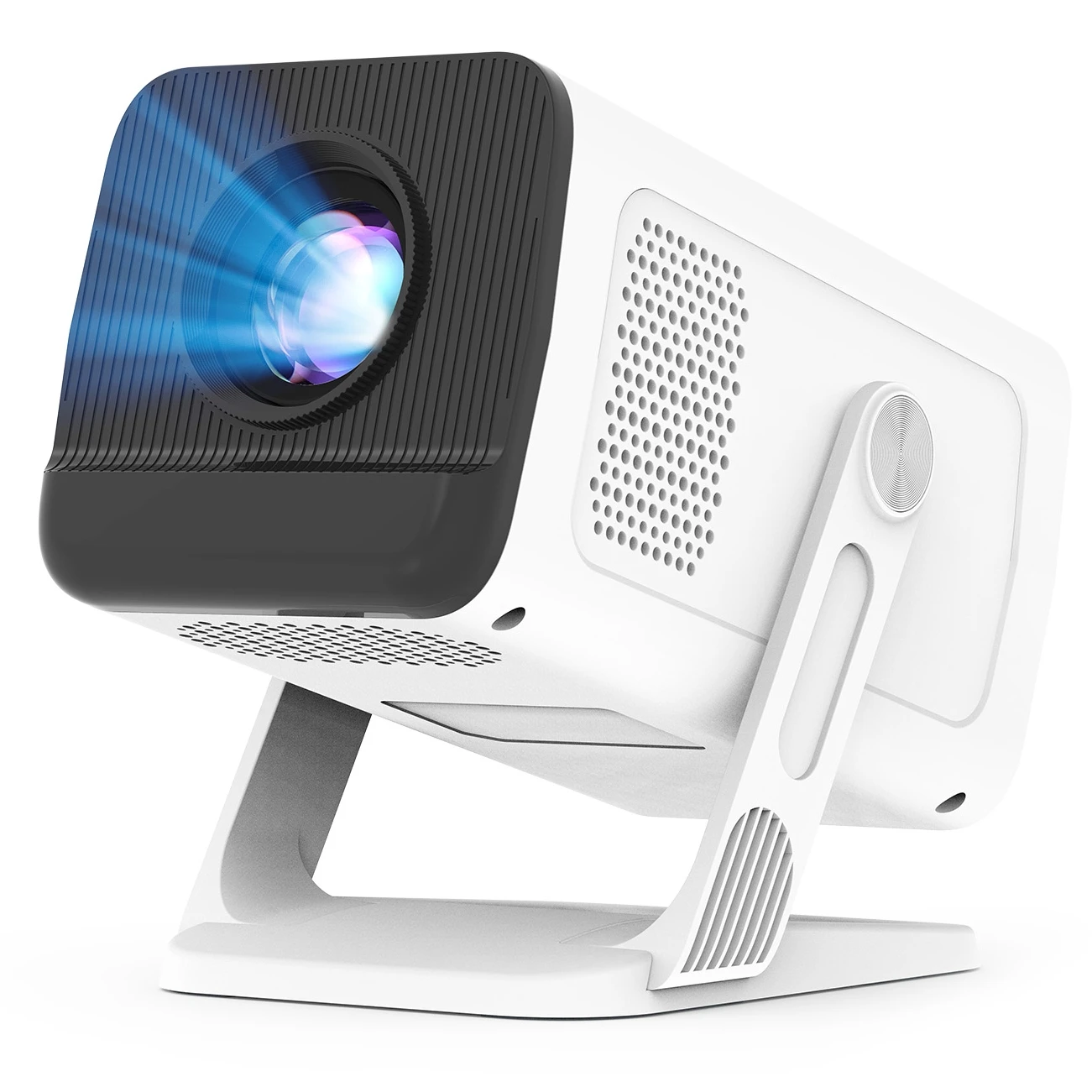 Miniprojector 1080P/4K ondersteund, WiFi 6 en Bluetooth 5.4, Android TV Short Throw draagbare beamer voor thuisbioscoop buitenfilm - afbeelding 2
