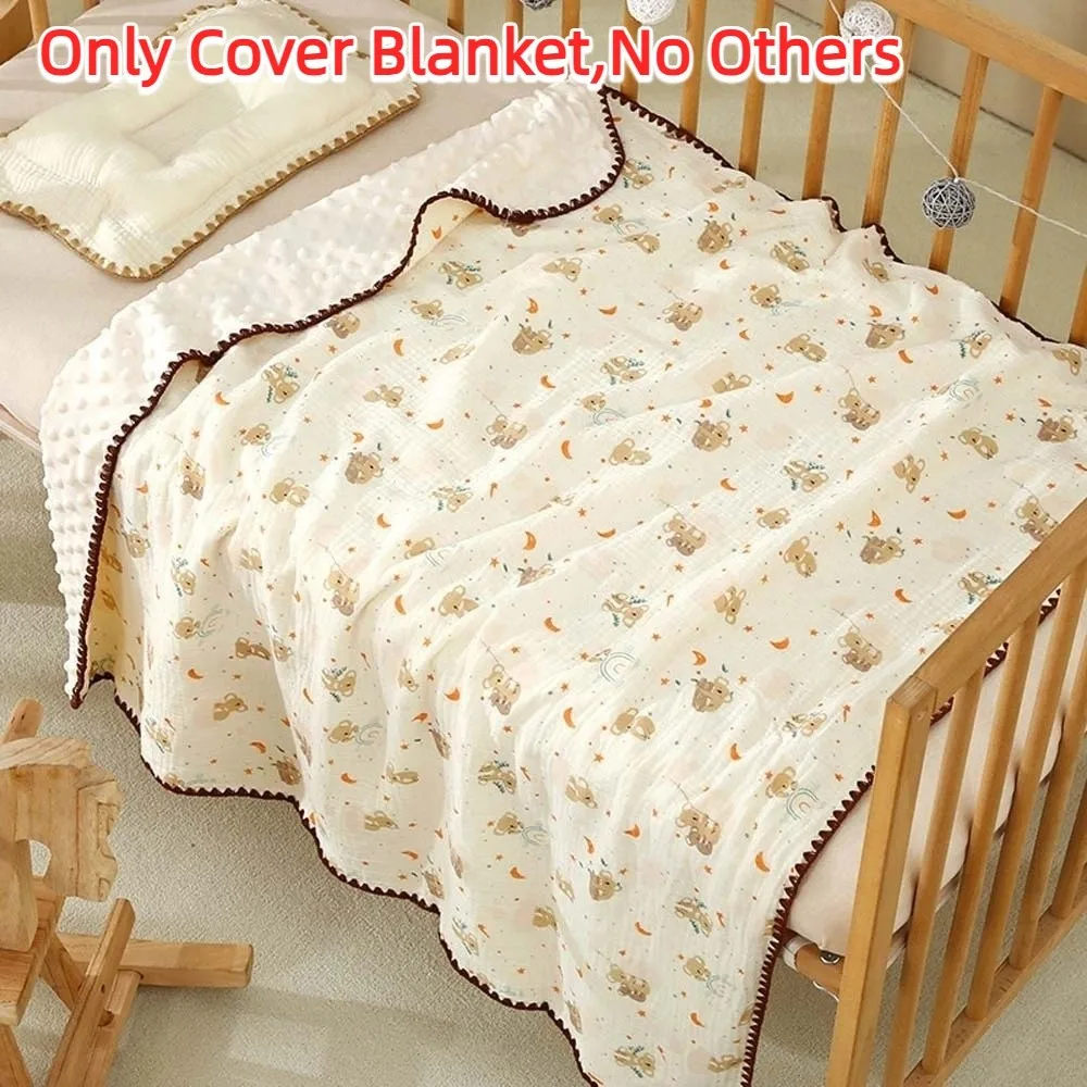 

Breathable Baby Bean Blanket Bear Printed Koala Cover Blanket for Infant Cartoon Soft Nap Sleeping Rug Bedroom