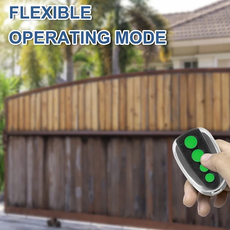 Penuh untuk TOPENS M12 Pembuka Gerbang Remote Control Pemancar 4 Tombol untuk Pembuka Gerbang Geser Ayun Otomatis, 433.92MHZ, 4 Pak