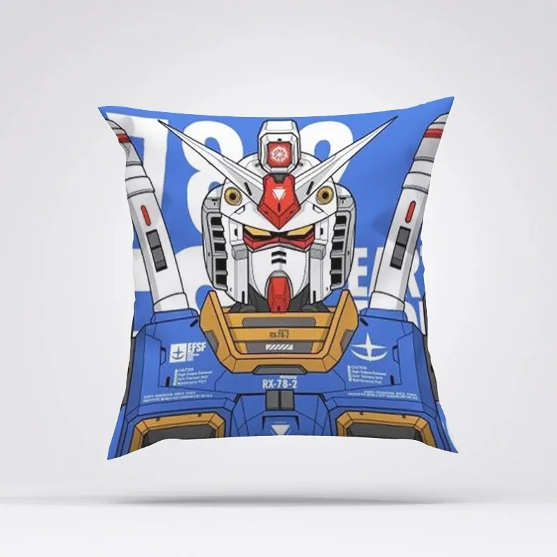 Pillow Covers Decorative Cushions Cover for Sofa GUNDAM Fall Decor Pillowcase 40x40 Sleeping Pillows Car Decoration Pilow Cases