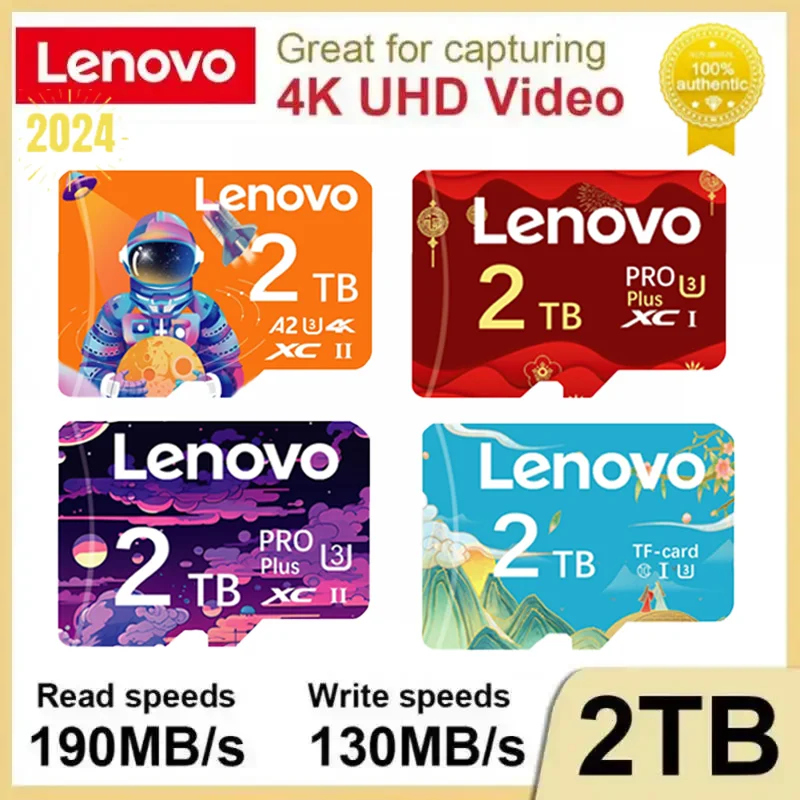 Lenovo 2TB Memory Card 128GB Class 10 V60 TF Card 1TB Mini SD Card 512GB High Speed Micro TF SD Card 256GB For Nintendo Switch