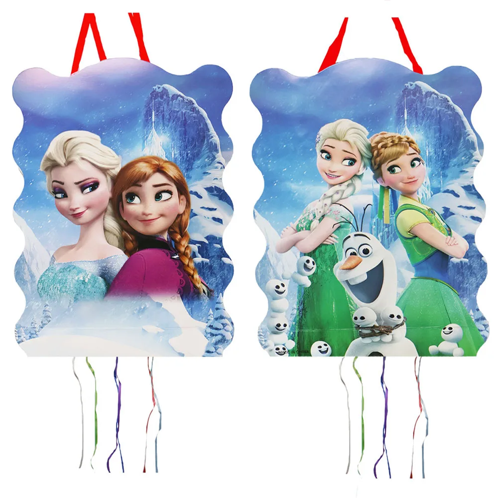 1pcs/lot Disney Princess Frozen Anna&Elsa Theme Girls Kids Favor Happy Birthday Party Decorations DIY Pinata