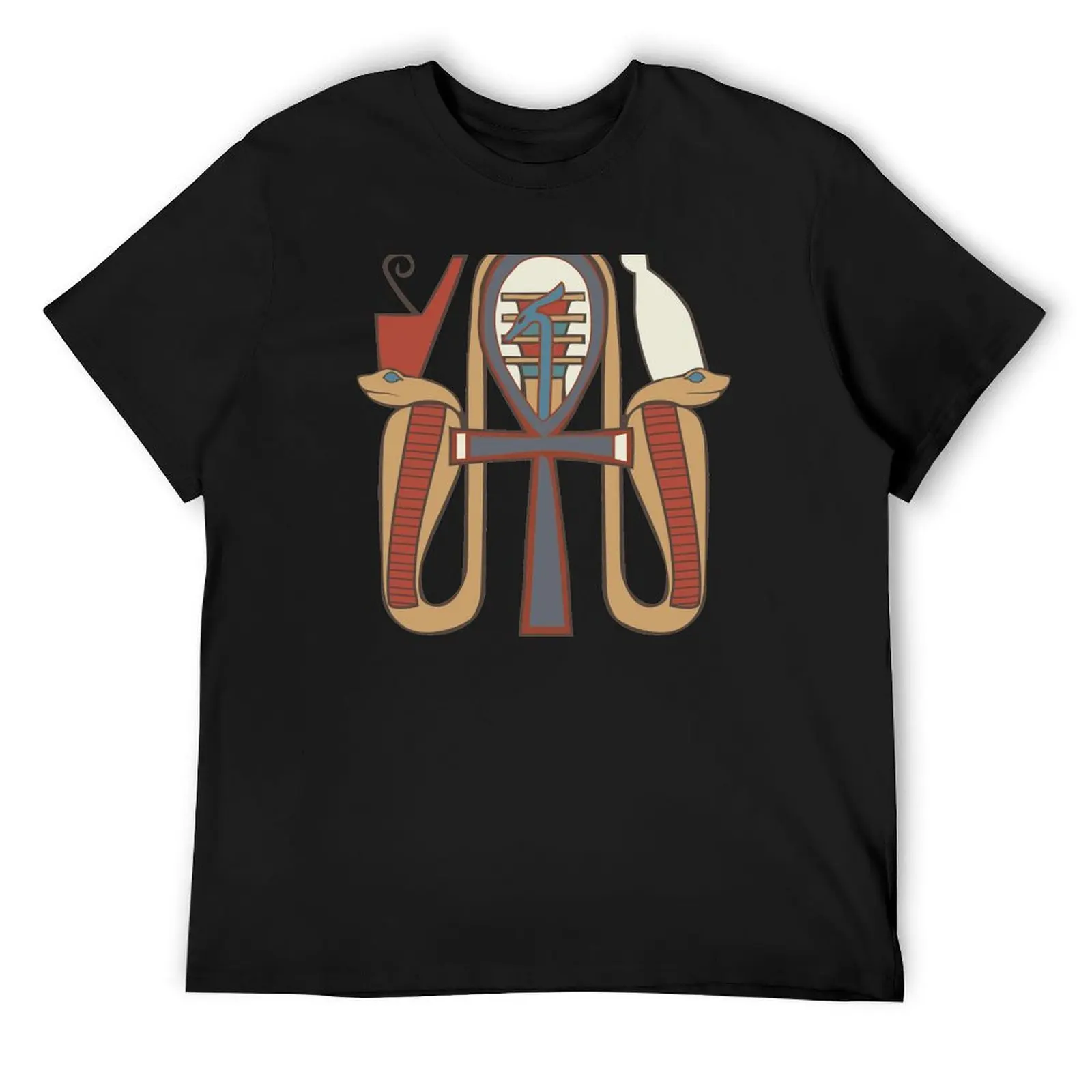 Ankh, Djed and Was Amulet T-Shirt custom t shirt designer shirts boys whites man clothes T-shirts for men cotton