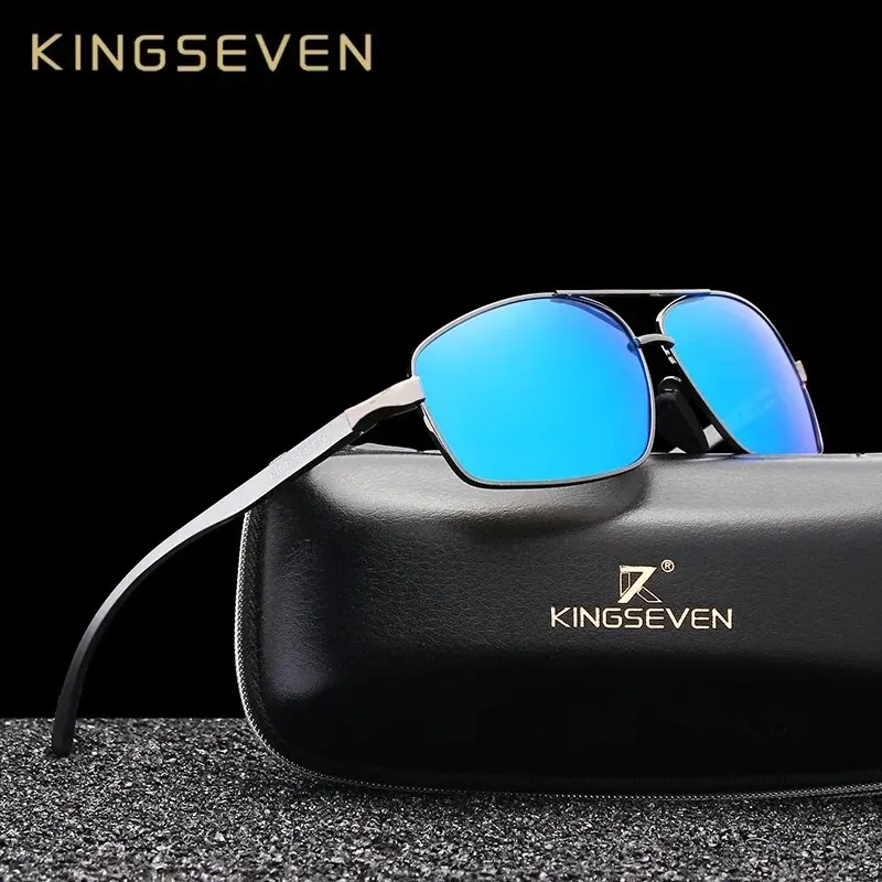 KINGSEVEN Fashion Designer Aluminum Polarized Sunglasses Sun Glasses Vintage UV400 For Men/Women Eye Protection Eyewear