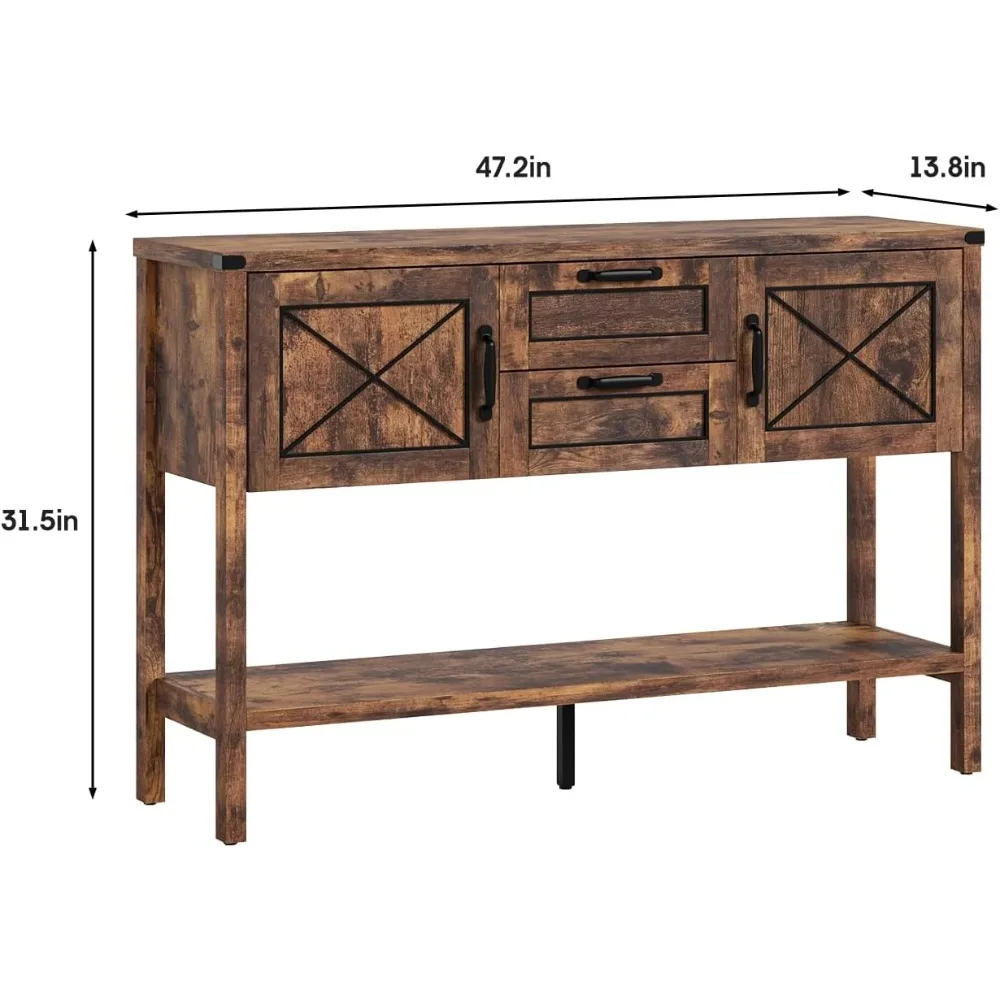 خزانة جانبية للمزرعة الريفية مع أدراج تخزين وخزانة سفلية للمطبخ #2