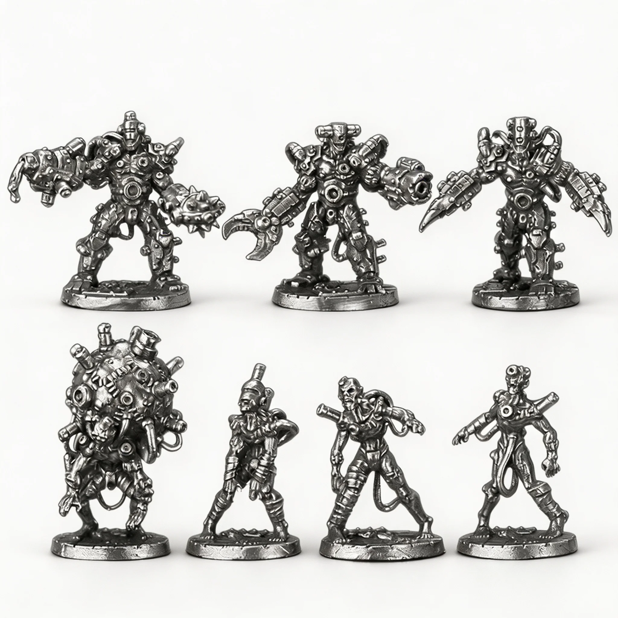 Metal Steampunk Mechanical Golem Miniature Tabletop Wargame Figure Collectible Gift for Men