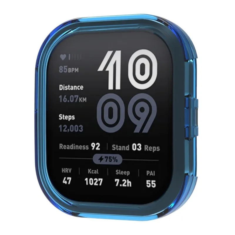 Amazfit BIP 6 (A2435) 용 소프트 TPU 중공 케이스 Amazfit Bip6 (A2435) 액세서리 용 스마트 시계 스트랩 범퍼 커버 보호대