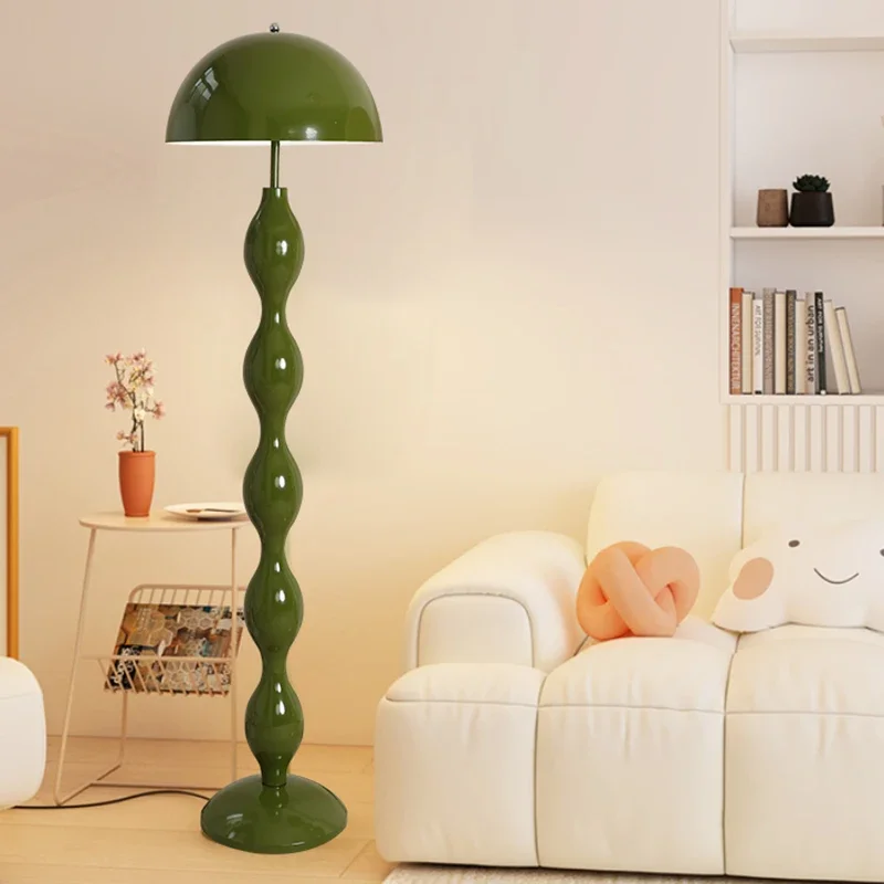 

Designer Vertical Floor Lamp Minimalist Mushroom Living Room Floor Lamp Light Macaron Modello Dello Scaffale Home Furniture