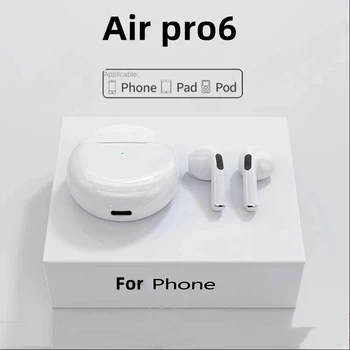 Pro6ดั้งเดิม TWS หูฟังบลูทูธ5.0ไร้สายควบคุมด้วยการสัมผัสหูฟังสำหรับเล่นกีฬาหูฟังสำหรับโทรศัพท์ iPhone Xiaomi