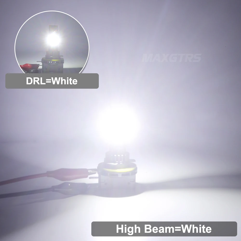 2 stks H15 LED Koplampen CANBUS 6500 K Wit 30000LM Auto LED Grootlicht DRL Rijden Lamp Met Koelventilator Foutloos