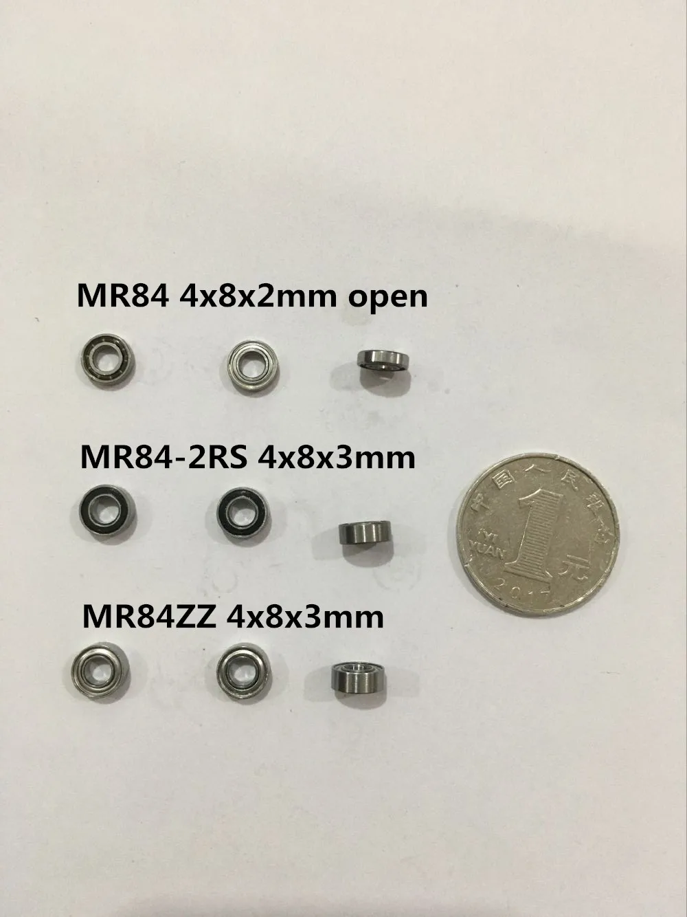 

10pcs Mini Bearing MR84ZZ MR84-2RS L-840ZZ MF84ZZ 4x8x3mm MR84 4x8x2mm Model Bearing Ball Bearing Flange Bearing Open Bearing