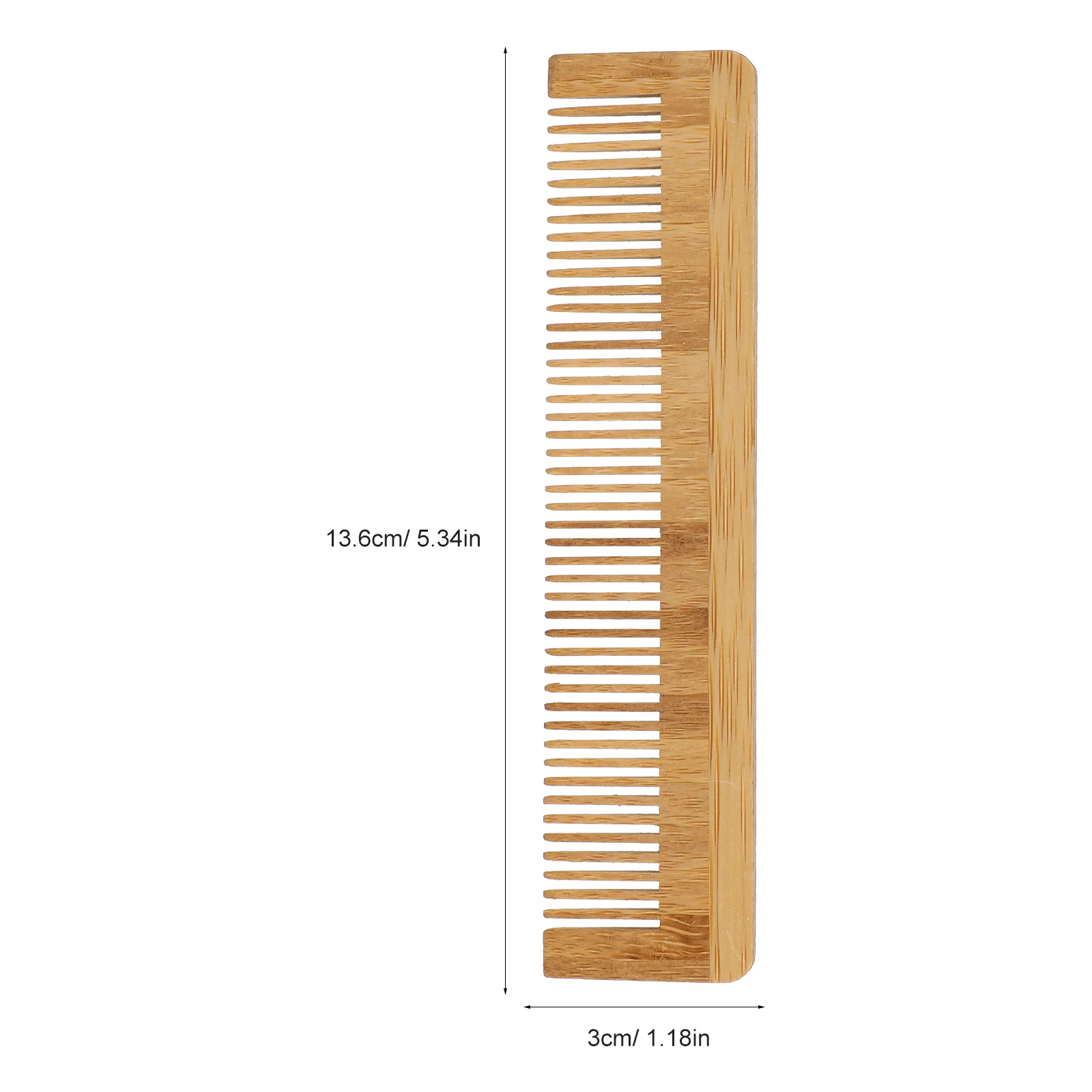 5 Pcs Bamboo Wood Comb Men Women Wooden Anti-static Hair Detangler Fine Tooth for