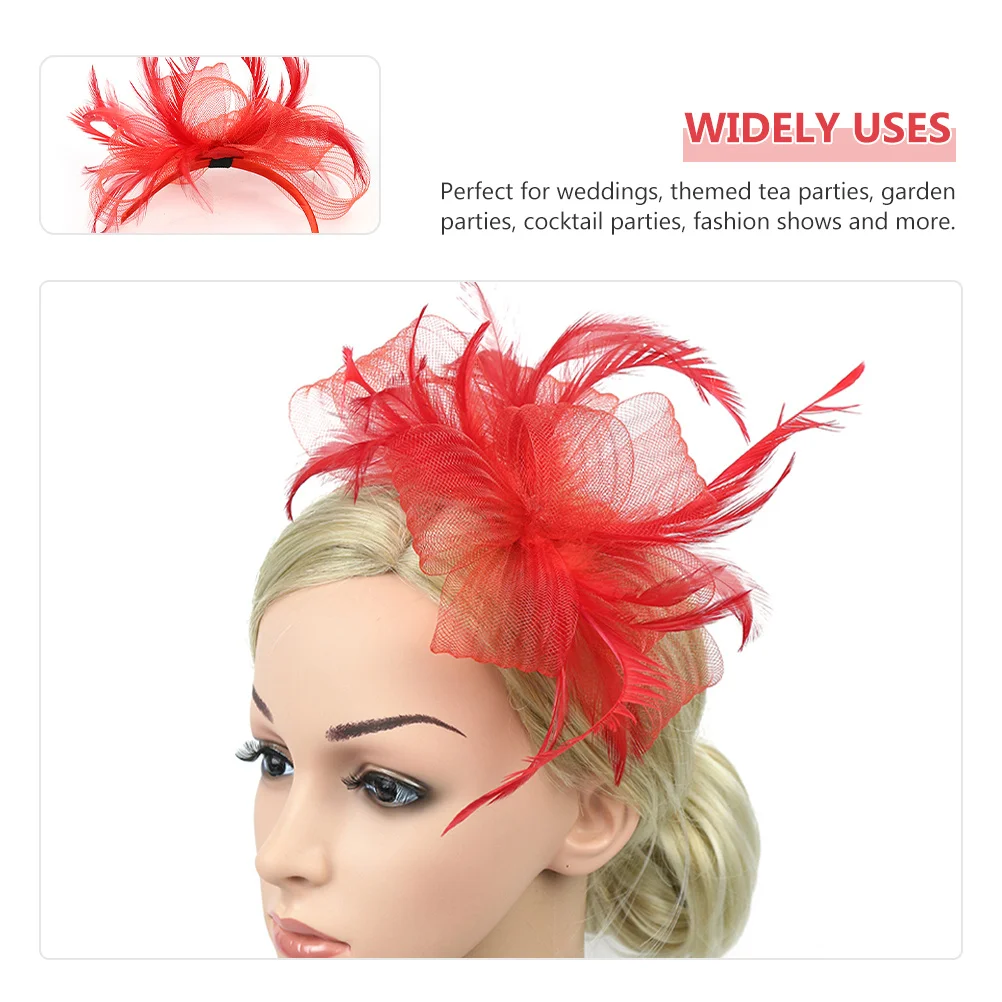 

Headband Blue Hats For Women Fashionable Dressy Women Hair Clip Fascinator Hats Tea Party Wedding Garden Events