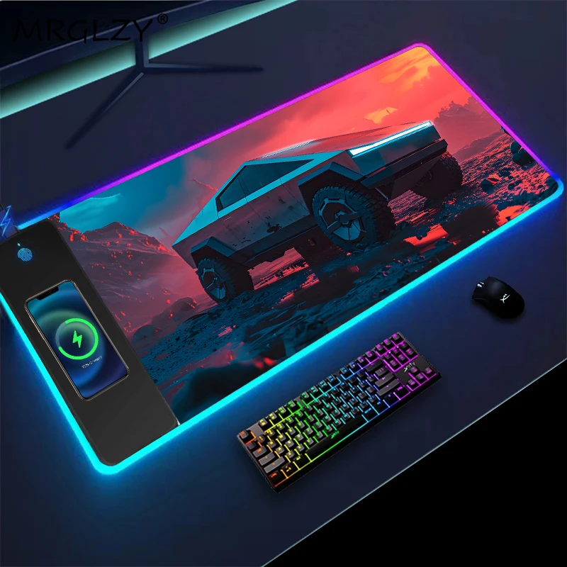 

Mouse Pad Large Wireless Charging Car Aesthetic Gaming Accessories Mouse Gamer Office Mausepad Keyboards Rug Setup Desk Interior