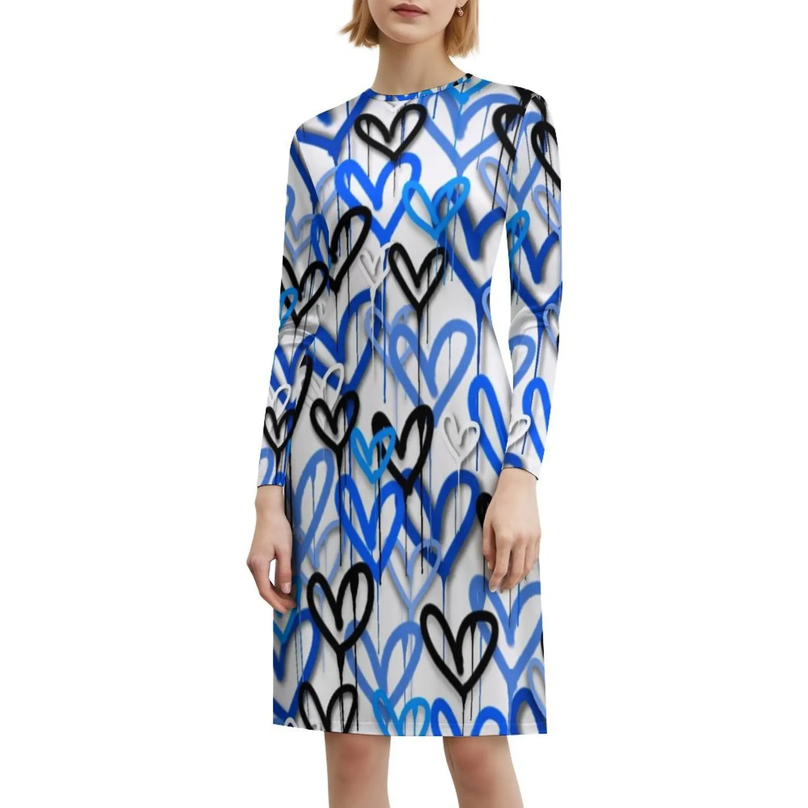 فستان حفلات أنيق للسيدات من H E A R T $ على شكل حرف A مع خيارات قصيرة/طويلة/بدون أكمام للحفلات