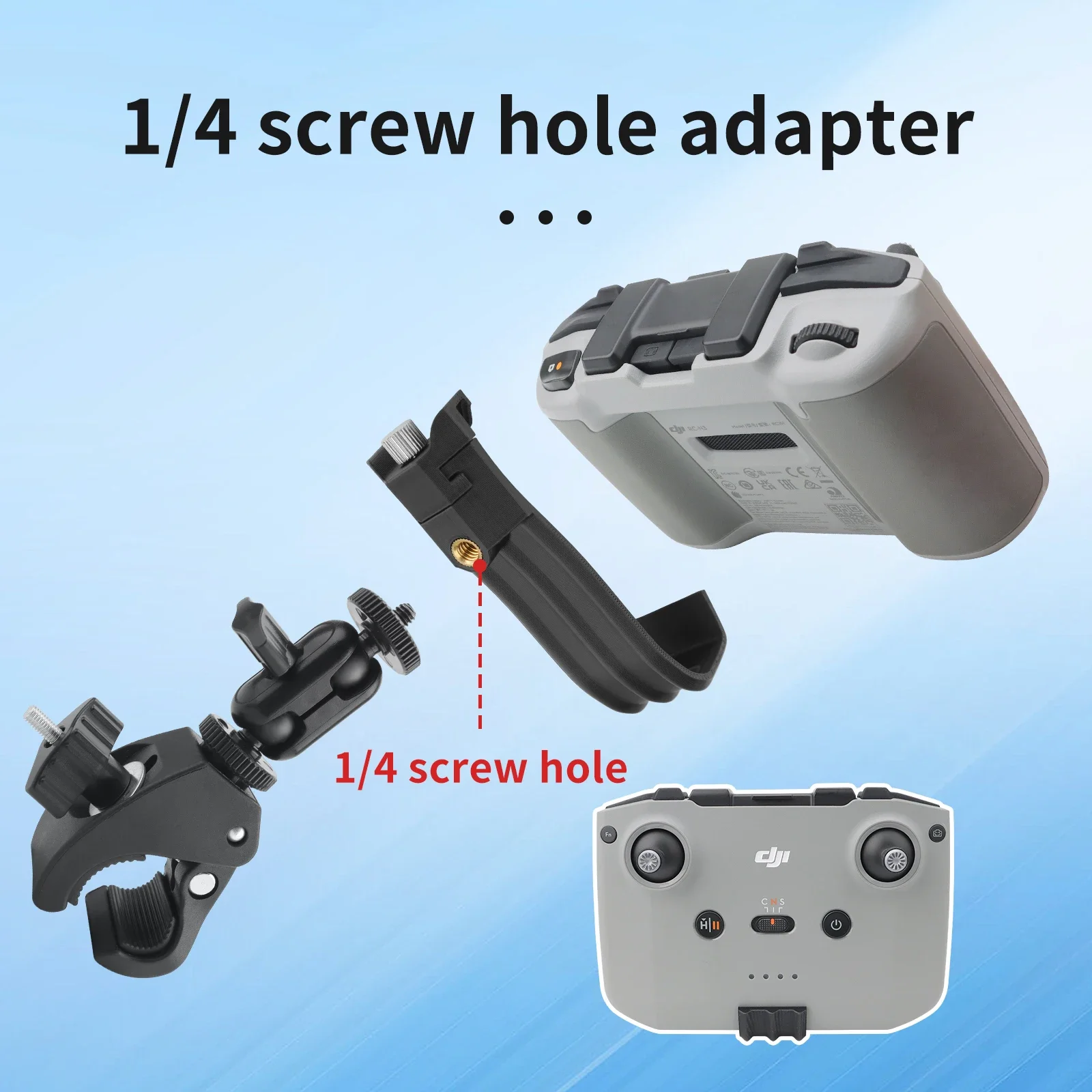 التحكم عن بعد دراجة دعم مجموعة حامل ل DJI RC-N3/N2/N1 Mini 2 3 4 Pro/Air 2 2S 3 3S/Mavic 3 3Pro/Flip/Neo Drone ملحق
