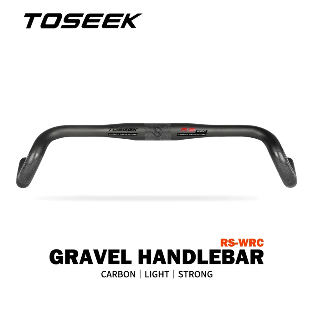 

TOSEEK Ultralight Carbon Handlebar Gravel Bike Bar Cyclocross Road Bicycle Bent Bar 400/420/440mm Outward Expansion Handlebars