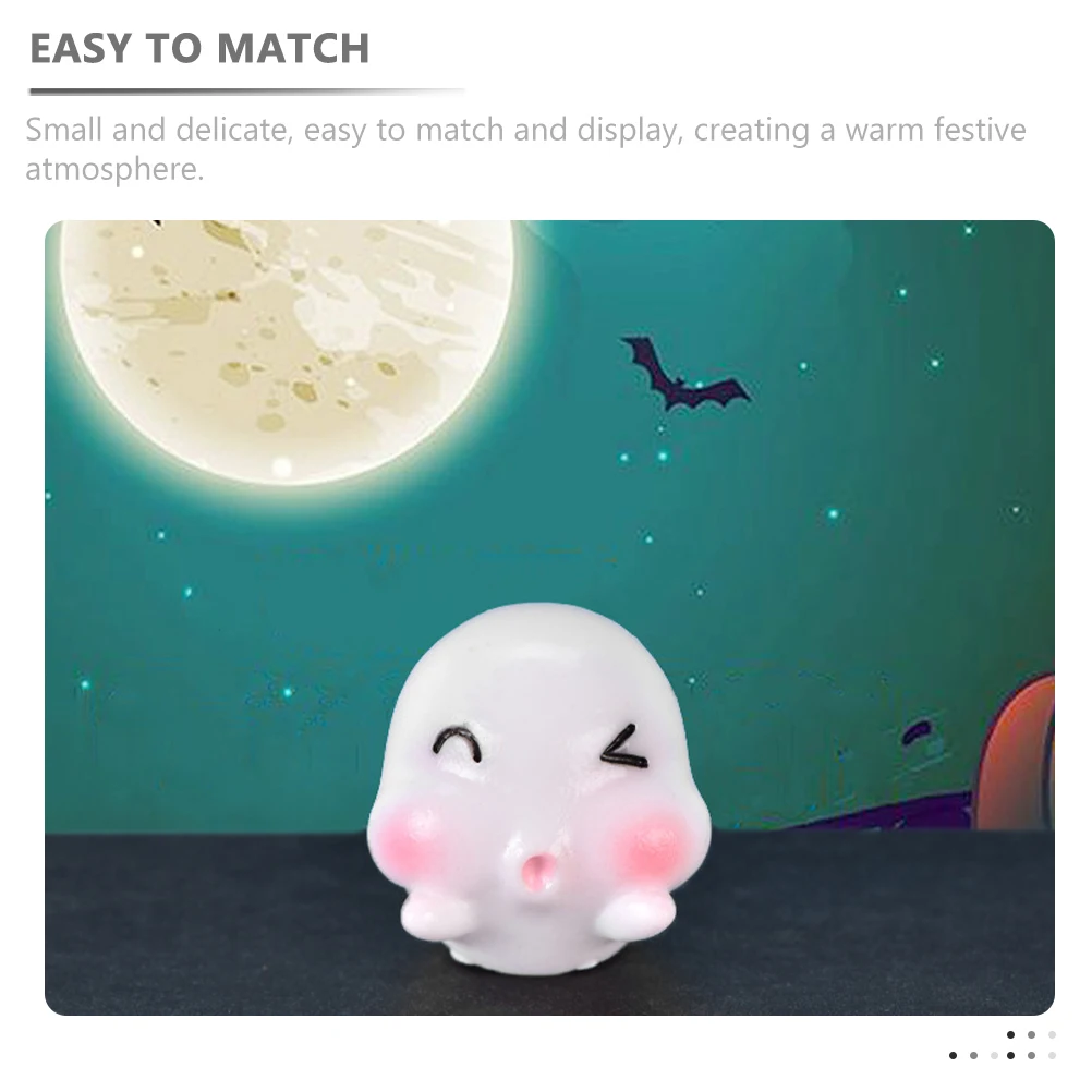 

12pcs 12 Halloween Pumpkin Lantern Fairy Garden Supplies Ghost Vampire Figurines Decor Halloween Decoration Statue