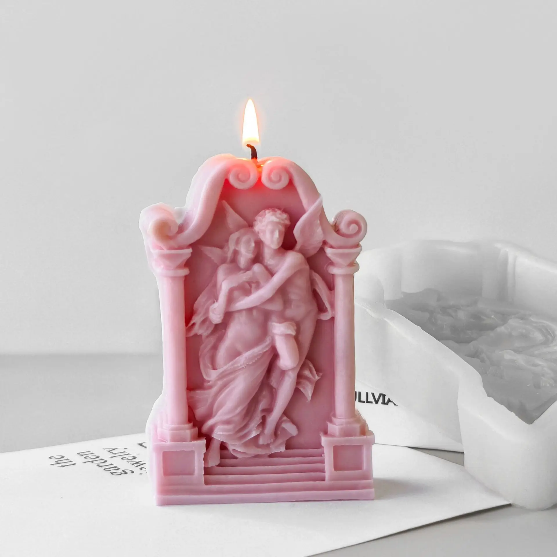 DIY Portrait Arch Angel Silicone Mold Aroma Candle Plaster Resin Ornament Molds Handmade Soap Candle Making Supplies