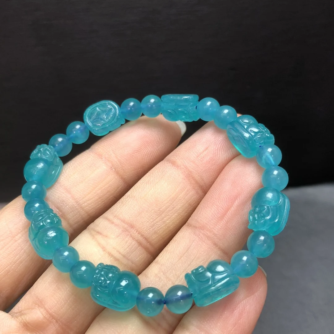

1 шт. браслет Fengbaowu Amazonite Pixiu 7x10 мм с бусинами в виде животных, камень для исцеления Рейки, модные ювелирные изделия, подарок для женщин и мужчин