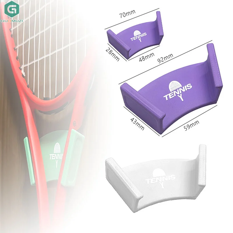 

Wall Mounted Tennis Racket Wall Rack Plastic Self-adhesive Badminton Rackets Holder Durable Punch-Free 1PC